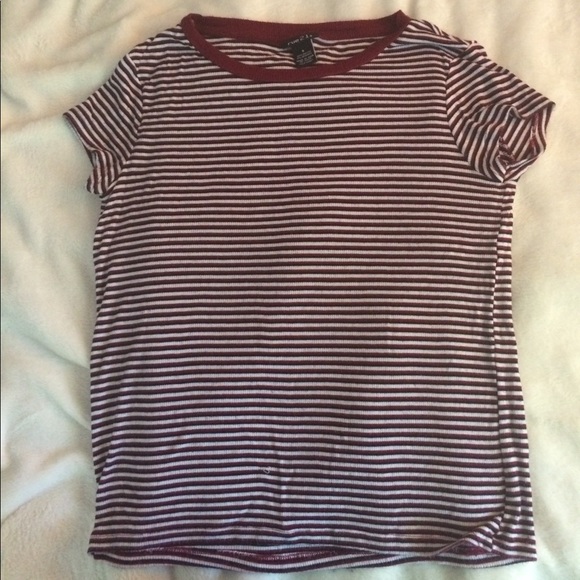 Comfy Ribbed Striped Tee - Picture 4 of 6